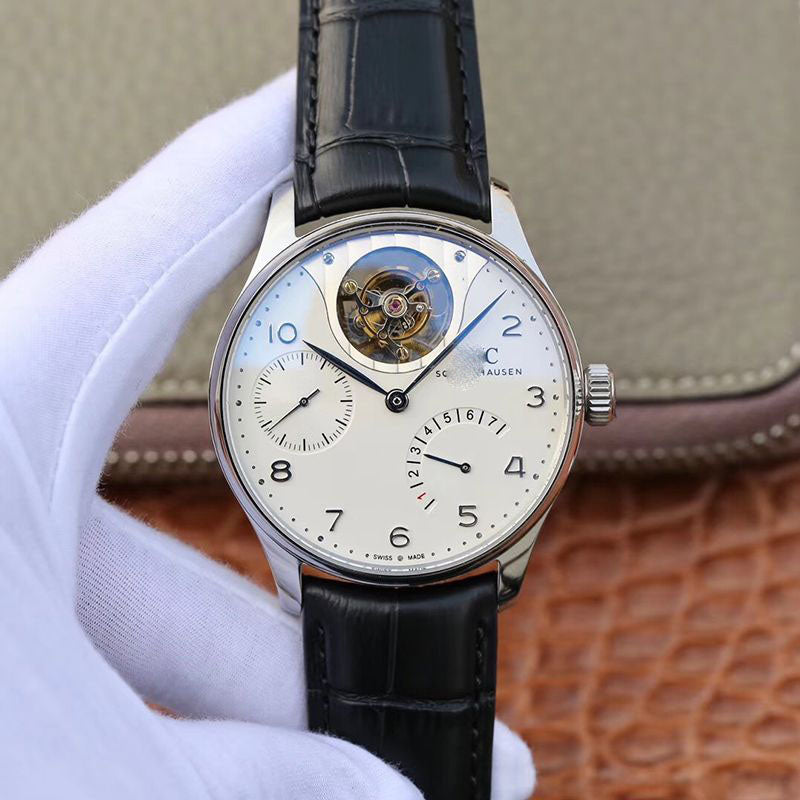 PORTUGUESE REAL TOURBILLON IW504202 ZF FACTORY WHITE DIAL