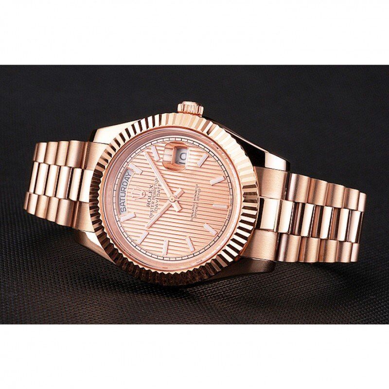 Rolex Day-Date Rose Gold Dial Men 41MM