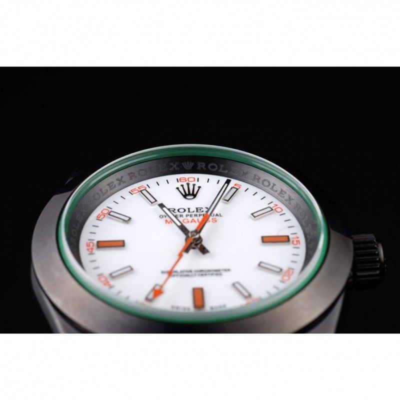 Rolex Milgauss Pro-Hunter Tinted Green Saphire White Dial PR116610 Men Watch 40MM